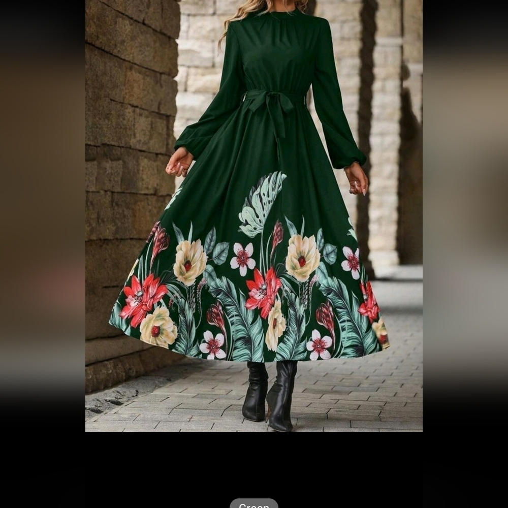 Dark Green Maxi Dress